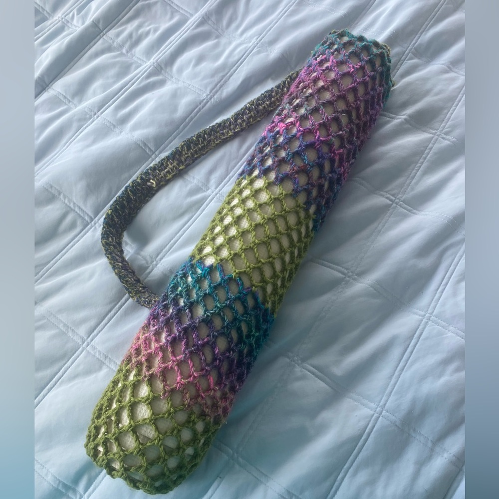 Handmade yoga mat carrier